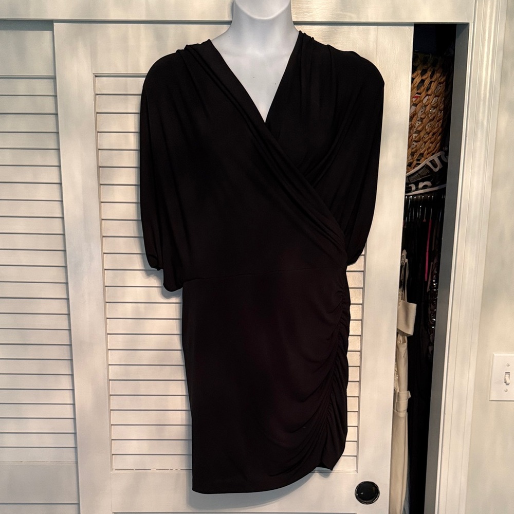 Cache Black Wrap Dress